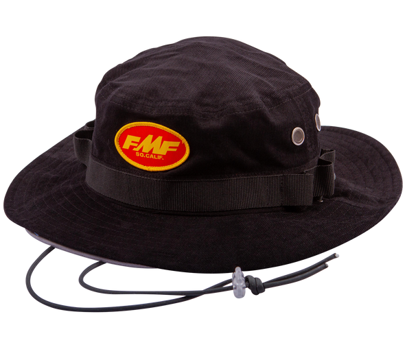 FMF Apparel Cord Bucket Hat Black Os Su22193900-Black-Os