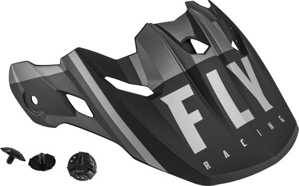 Fly Racing Toxin Transfer Helmet Visor Matte Grey/Black 73-88082
