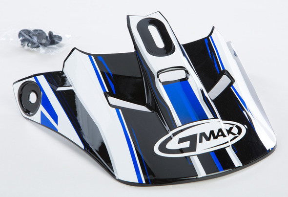 Gmax Gm-46.2 Traxxion Helmet Visor Black/Blue/White Ys-Yl G046108