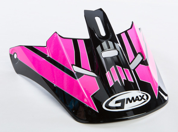 Gmax Visor W/Screws Race Gm-46.2 Black/Pink Xs-Sm G046242