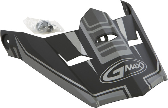 Gmax Visor W/Screws Uncle Mx-46Y Matte Black/Silver Ys-Yl G046850