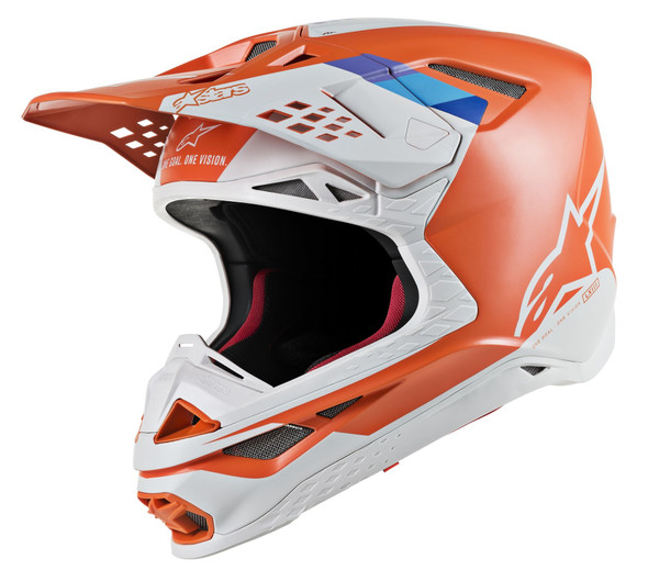 Alpinestars S.Tech S-M8 Contact Helmet Orange/Grey 2X 8300819-410-2X