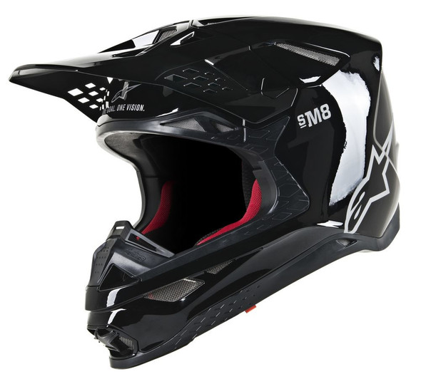 Alpinestars S.Tech S-M8 Helmet Glossy Black Xs 8300719-1180-Xs
