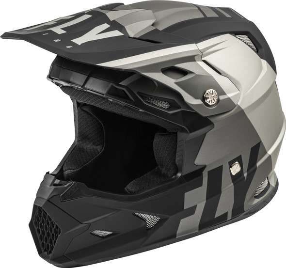 Fly Racing Toxin Transfer Helmet Matte Grey/Black 2X 73-85422X