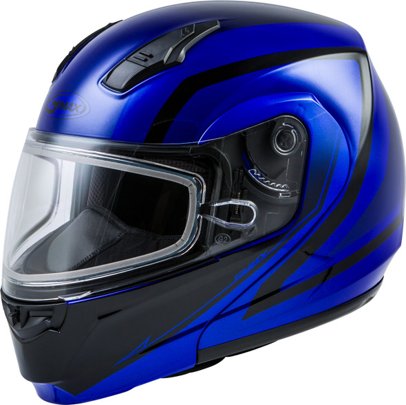 Gmax Md-04S Modular Docket Snow Helmet Blue/Black Md G2042045