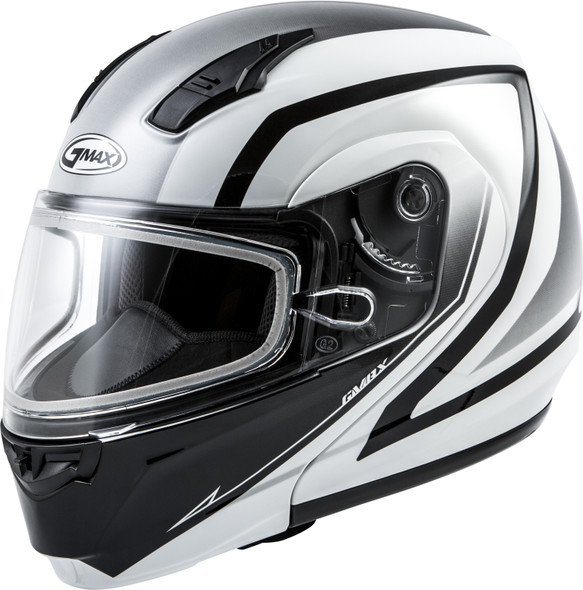 Gmax Md-04S Modular Docket Snow Helmet White/Black Sm G2042014