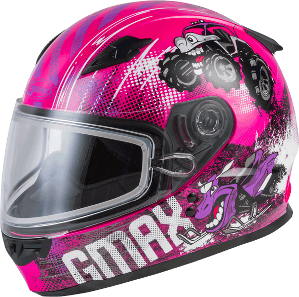 Gmax Youth Gm-49Y Beasts Snow Helmet Pink/Purple/Grey Ys G24911400