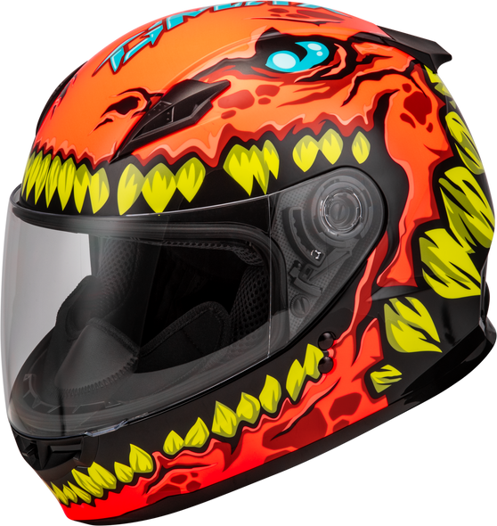 Gmax Youth Gm-49Y Drax Helmet Orange Yl F1499272