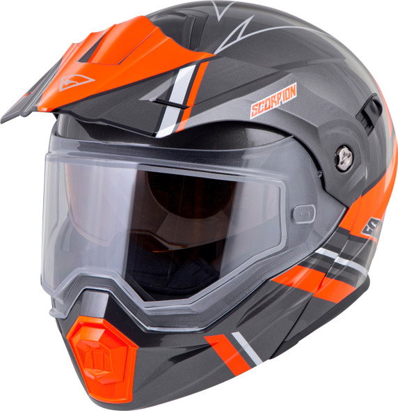 Scorpion Exo Exo-At950 Cold Weather Helmet Teton Orange 3X (Dual Pane) 95-1098-Sd