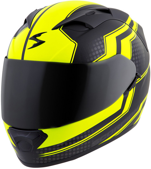 Scorpion Exo Exo-T1200 Full Face Helmet Alias Neon Lg T12-1505