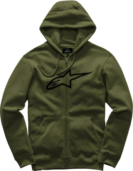 Alpinestars Ageless Fleece Hoodie Military 2X 1017-53007-690-2X