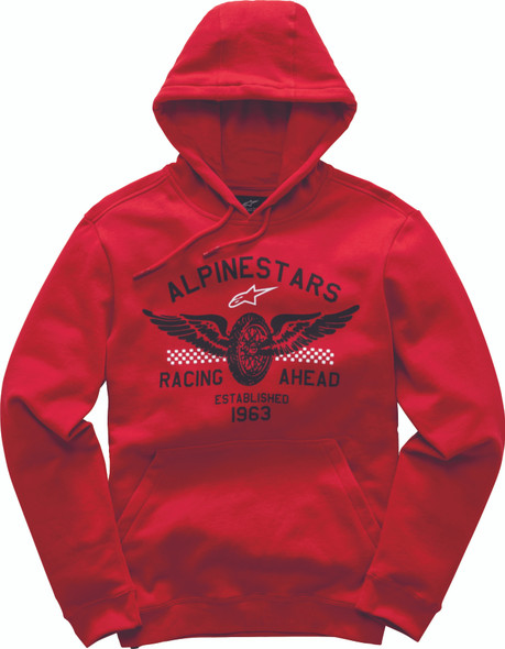 Alpinestars Wings Fleece Hoodie Red S 1017-52012-30-Sm