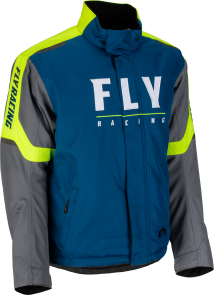 Fly Racing Outpost Jacket Blue/Hi-Vis 2X 470-41452X