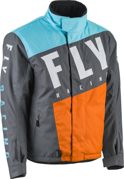 Fly Racing Youth Snx Pro Jacket Orange/Light Blue/Black Yxs 470-4114Yxs