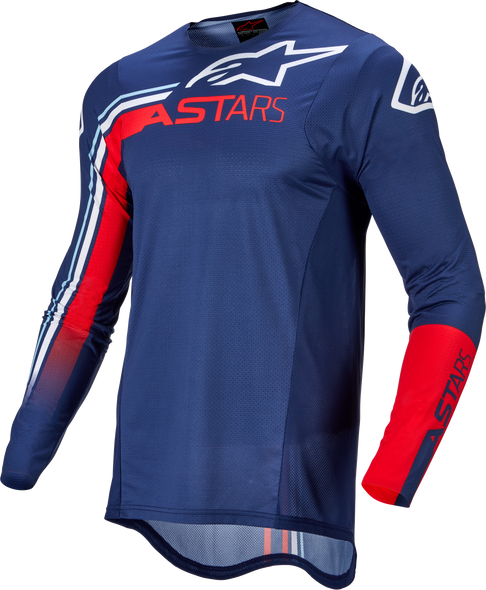 Alpinestars Supertech Blaze Jersey Dark Blue/Bright Red/White Lg 3760422-7322-L