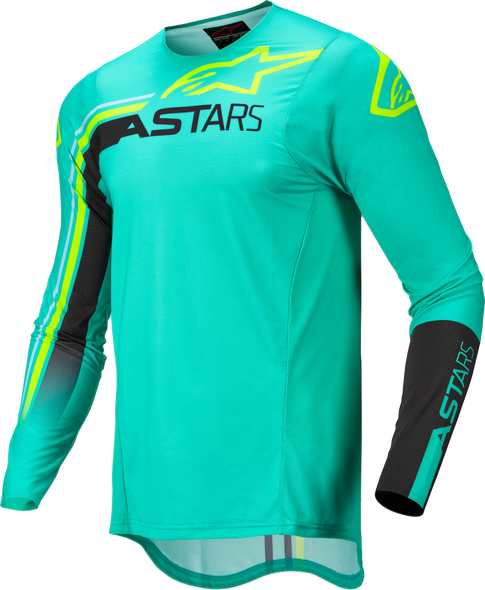 Alpinestars Supertech Blaze Jersey Pastel Grn/Blk/Yellow Fluo Xl 3760422-645-Xl