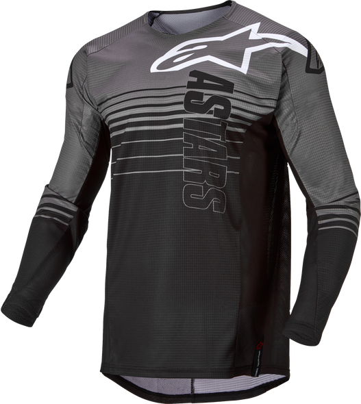 Alpinestars Techstar Graphite Jersey Dark Greyblack Lg 3760922-9310-L