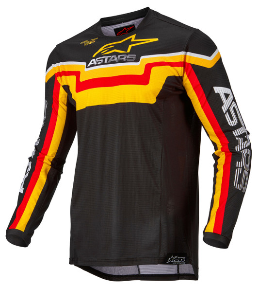 Alpinestars Techstar Quadro Jersey Black/Yellow/Tangerine 2X 3761122-1540-2Xl