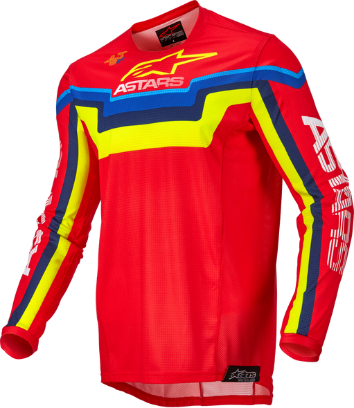 Alpinestars Techstar Quadro Jersey Bright Red/Ylw Fluo/Blue Xl 3761122-3057-Xl