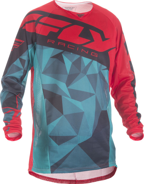 Fly Racing Kinetic Mesh Jersey Teal/Red/Black L 371-328L
