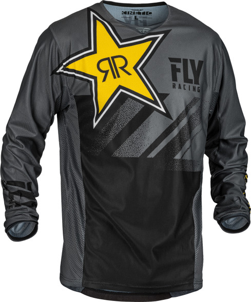 Fly Racing Kinetic Rockstar Mesh Jersey Grey/Black 2X 373-3142X