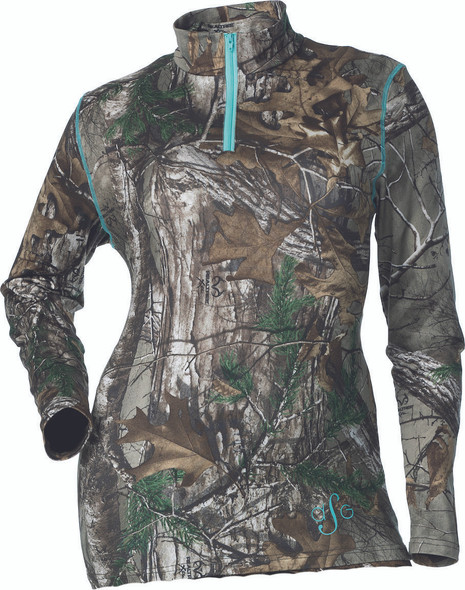 DSG Tech Base Layer Shirt Realtree/Aqua 3X 21841