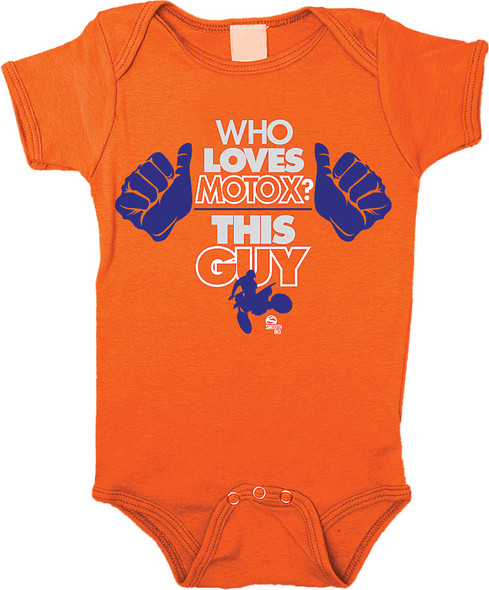 Smooth This Guy Romper Orange 3/6M 1632-101