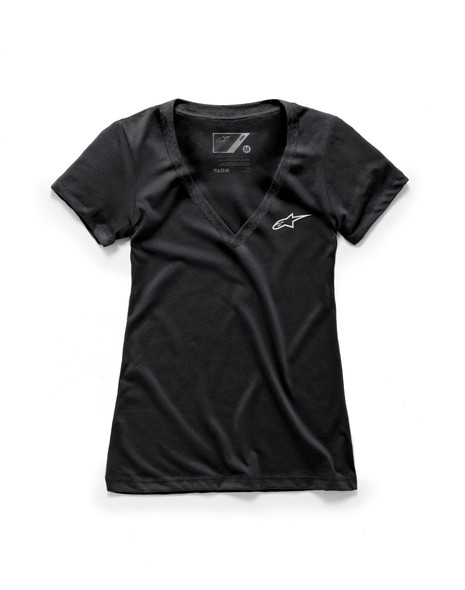 Alpinestars Women'S Ageless V-Neck Tee Black Xl 1W38-73000-10-Xl