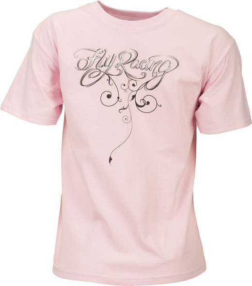 Fly Racing Script Girls Tee Pink Ym 356-0238Ym