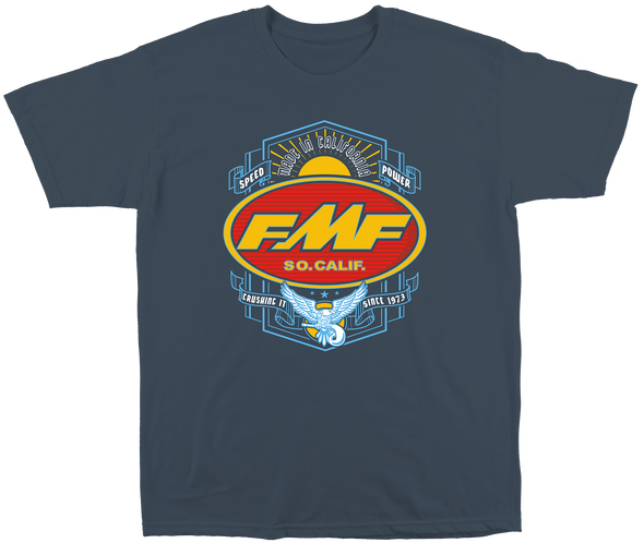 FMF Apparel Blacksmith Tee Steel Blue Lg Sp22118914-Sbl-L