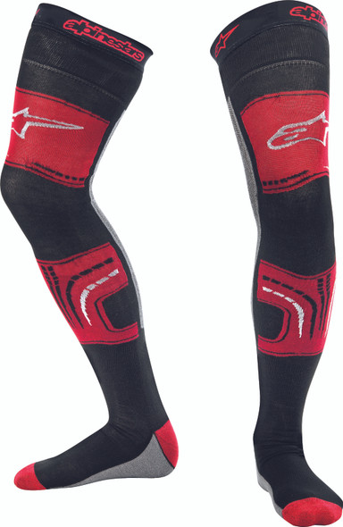 Alpinestars Knee Brace Socks Red Sm-Md 4701015-311-S/M