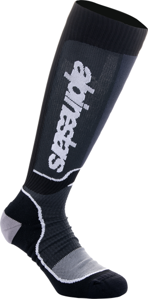 Alpinestars Mx Plus Socks Black/White Sm 4702324-12-S