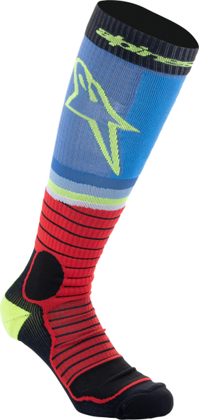 Alpinestars Mx Pro Socks Black/Red/Light Blue Sm 4701524-1212-S