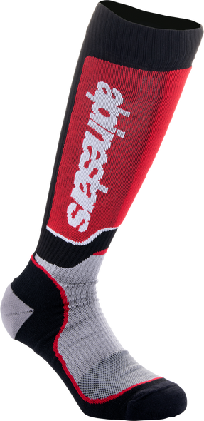 Alpinestars Youth Mx Plus Socks Black/Grey/Red Md/Lg 4742324-1215-M/L