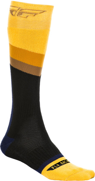 Fly Racing Fly Mx Socks Thick Yellow/Dark Grey/Black Youth Csx004103-C