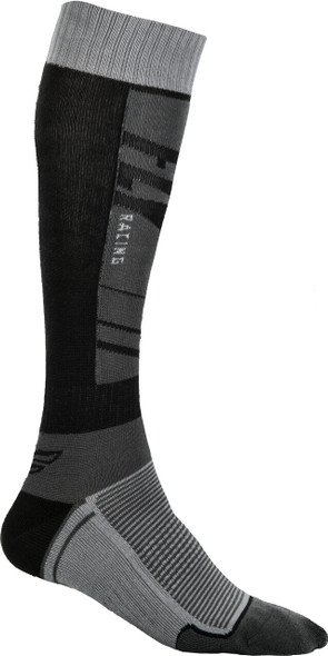 Fly Racing Fly Mx Socks Thin Dark Grey/Black Youth Csx004104-B