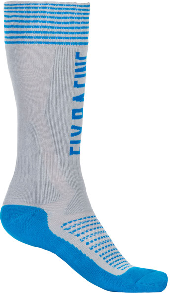 Fly Racing Mx Pro Sock Thick Grey/Blue Lg/Xl 350-0521L