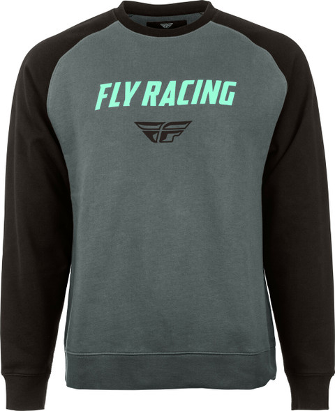 Fly Racing Fly Crew Neck Sweater Charcoal/Black Lg 354-0256L