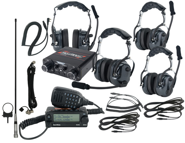 Navatlas 4 Person Over Head Headset Communication Package Niroh4