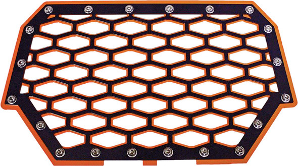 Modquad 2-Panel Front Grill (Black/Orange) Rzr-Fg2-Or