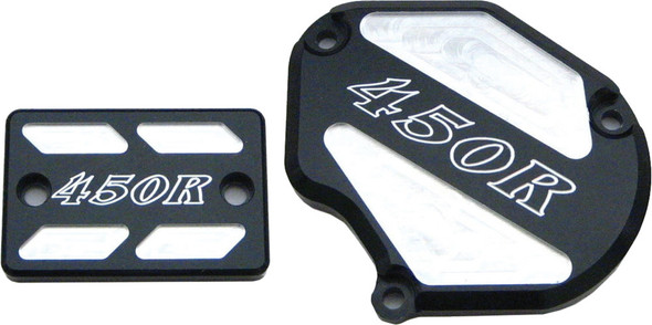 Modquad Throttle & Brake Cover Set (Black Logo) Tset2-Xblk
