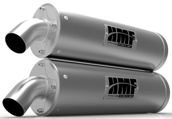 Hmf Titan Series Exhaust Slip-On Stainless Steel Side Mount 534413607488