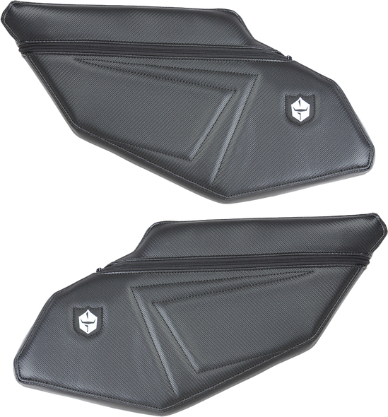 Pro Armor Stock Rear Door Knee Pads With Storage Black Stitching P P1910Y331Bl