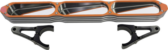 Modquad 3-Panel Rear View Mirror W/Bezel Orange 2" Ca-Mir-Bez-Or