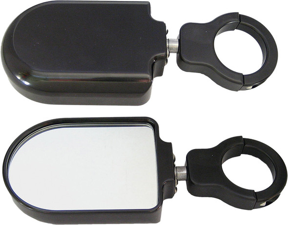 Modquad Side View Billet Mirror Set (P Lain Black) R-Side-Blk