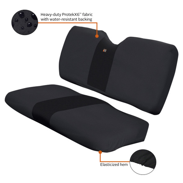 Classic Acc. Classic Seat Cover Pol Mid Black 18-158-010401-Rt