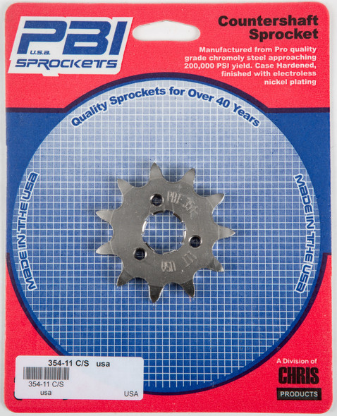 Pbi Front Cs Sprocket Steel 11T-520 Hon/Mts/Yam 354-11