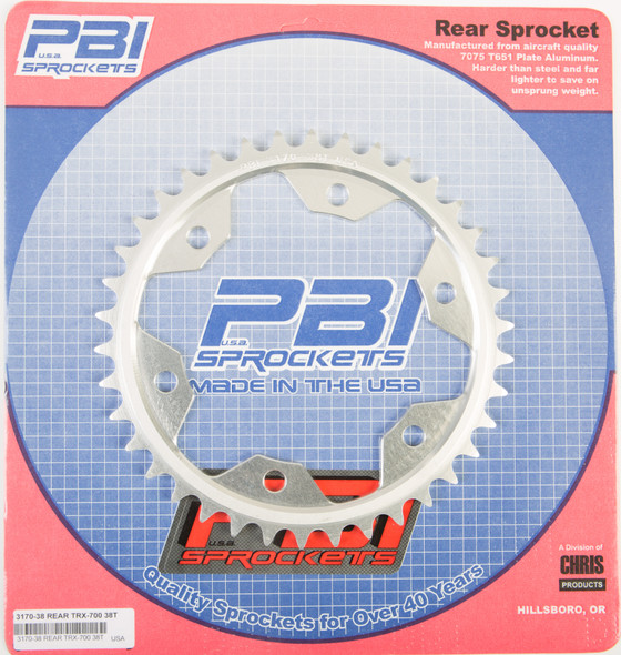 Pbi Rear Sprocket Aluminum 38T-520 Hon 3170-38-3