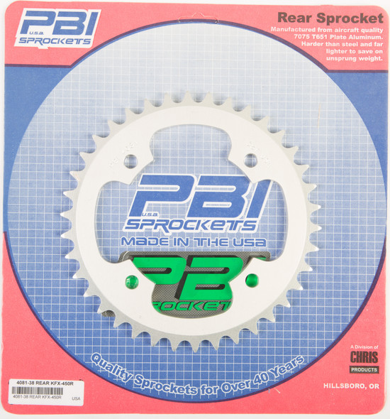 Pbi Rear Sprocket Aluminum 38T-520 Kaw 4081-38-3