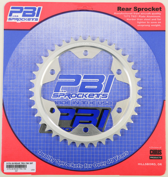 Pbi Rear Sprocket Aluminum 39T-520 Hon 3170-39-3